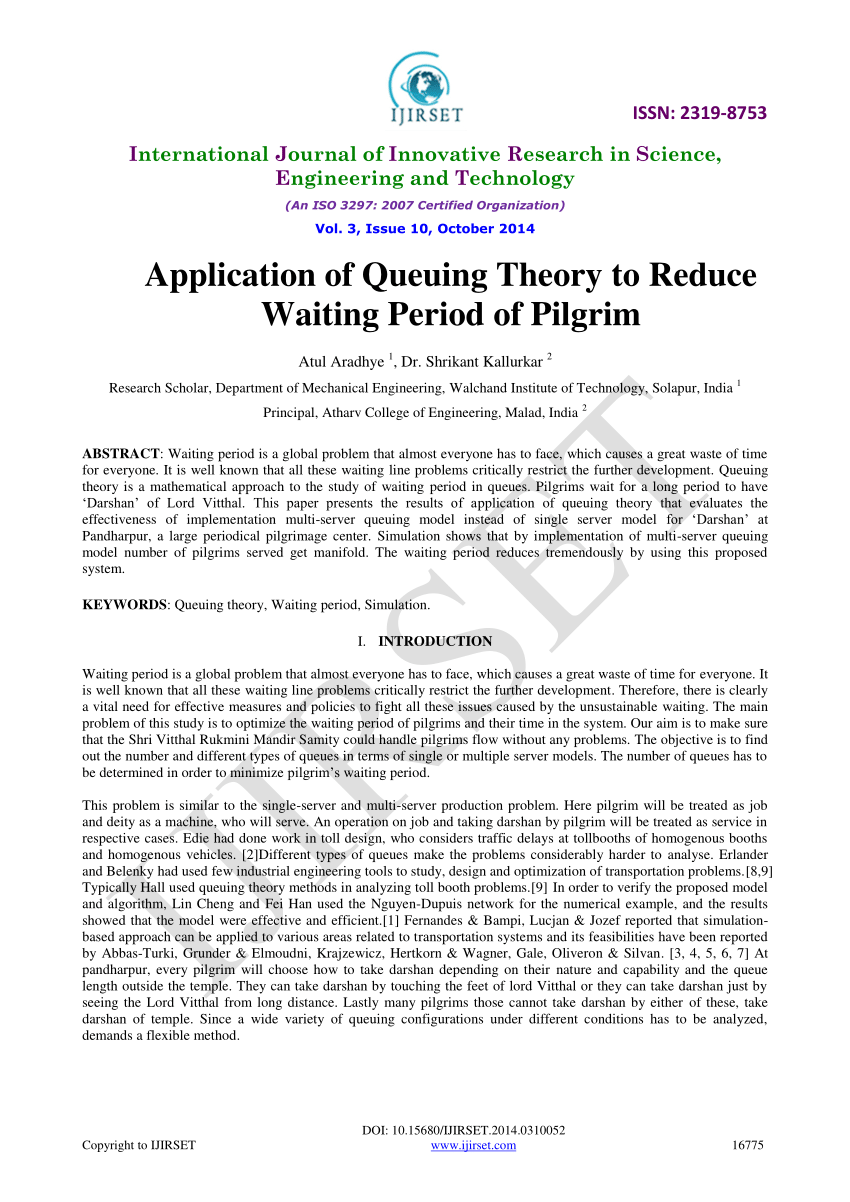 Queuing Theory Pdf
